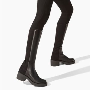Stuart Weitzman Black Leather Boots